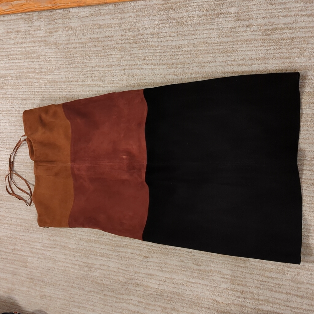 Beautiful suede never worn dress. Bought at veda sample sale so no tag
